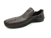 Hakiki Deri Günlük Yazlık Erkek Ayakkabı Kahverengi 05 1034 - Thumbnail