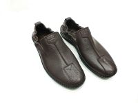 Hakiki Deri Günlük Yazlık Erkek Ayakkabı Kahverengi 05 1034 - Thumbnail