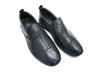 Hakiki Deri Günlük Yazlık Erkek Ayakkabı Lacivert 05 1036 - Thumbnail