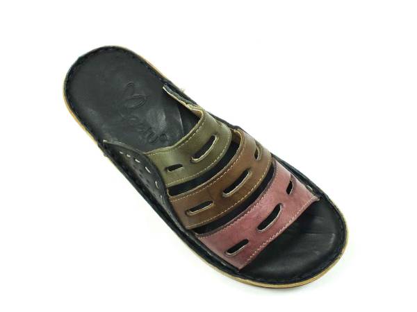 Hakiki Deri Kadın Terliği Siyah