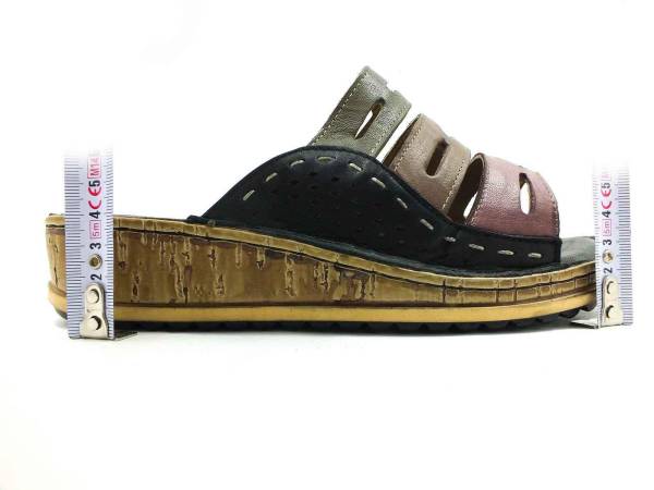 Hakiki Deri Kadın Terliği Siyah