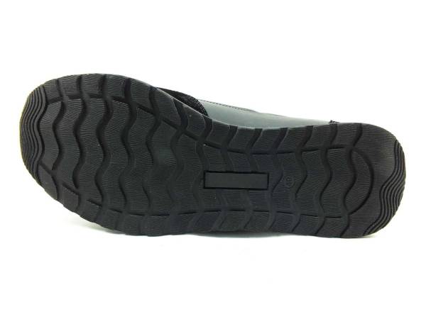 Hakiki Deri Streç Erkek Spor Ayakkabı - Siyah - 4700
