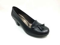 Hamer Jack Hakiki Deri Topuklu Ayakkabı Siyah 07 950 - Thumbnail