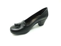 Hamer Jack Hakiki Deri Topuklu Ayakkabı Siyah 07 950 - Thumbnail