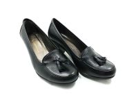 Hamer Jack Hakiki Deri Topuklu Ayakkabı Siyah 07 950 - Thumbnail