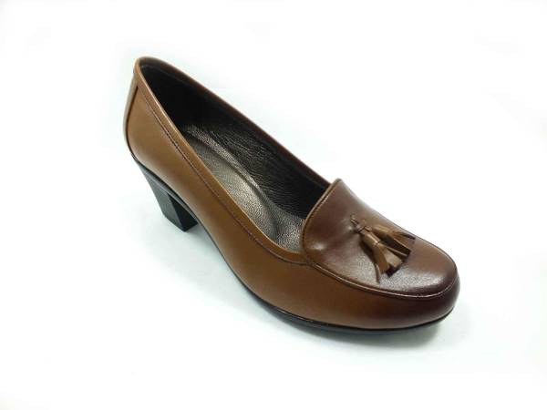 Hamer Jack Hakiki Deri Topuklu Ayakkabı Taba 07 950