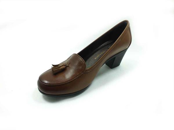 Hamer Jack Hakiki Deri Topuklu Ayakkabı Taba 07 950