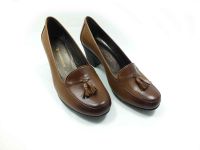 Hamer Jack Hakiki Deri Topuklu Ayakkabı Taba 07 950 - Thumbnail