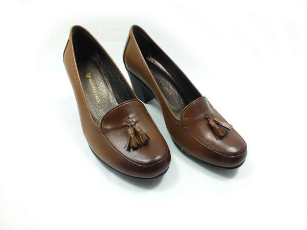 Hamer Jack Hakiki Deri Topuklu Ayakkabı Taba 07 950