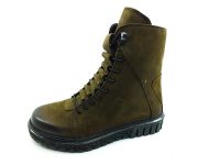 Hammer Jack Bağcıklı-Fermuarlı Hakiki Deri Bot Haki-Nubuk 07 17945-Z - Thumbnail