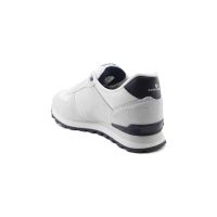 Hammer Jack Bağcıklı Hakiki Deri Spor Ayakkabı Beyaz-Lacivert 07 19250 - Thumbnail