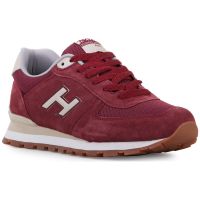 Hammer Jack Bağcıklı Hakiki Deri Spor Ayakkabı Bordo-Bej 07 19250 G - Thumbnail