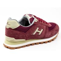 Hammer Jack Bağcıklı Hakiki Deri Spor Ayakkabı Bordo-Bej 07 19250 G - Thumbnail