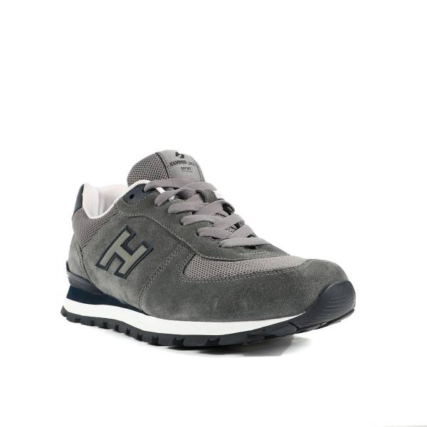 Hammer Jack Bağcıklı Hakiki Deri Spor Ayakkabı Gri-Lacivert 07 19250 G