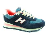 Hammer Jack - Hammer Jack Bağcıklı Hakiki Deri Spor Ayakkabı Lacivert-Pembe 07 19250 G Hammer Jack - Hammer Jack Bağcıklı Hakiki Deri Spor Ayakkabı Lacivert-Pembe 07 19250 G