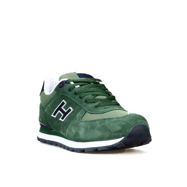 Hammer Jack Bağcıklı Hakiki Deri Spor Ayakkabı Yeşil-Lacivert 07 19250