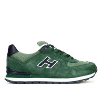 Hammer Jack Bağcıklı Hakiki Deri Spor Ayakkabı Yeşil-Lacivert 07 19250 - Thumbnail