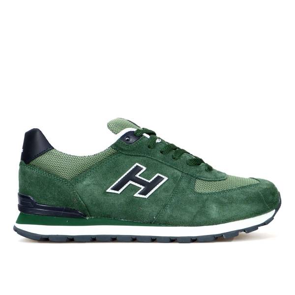 Hammer Jack Bağcıklı Hakiki Deri Spor Ayakkabı Yeşil-Lacivert 07 19250