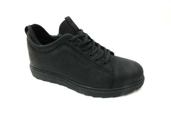 Hammer Jack Hakiki Nubuk Deri Kışlık Ayakkabı Siyah-Nubuk 07 313