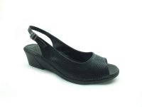 Kadın Günlük Sandalet - Siyah - 2004-1 - Thumbnail