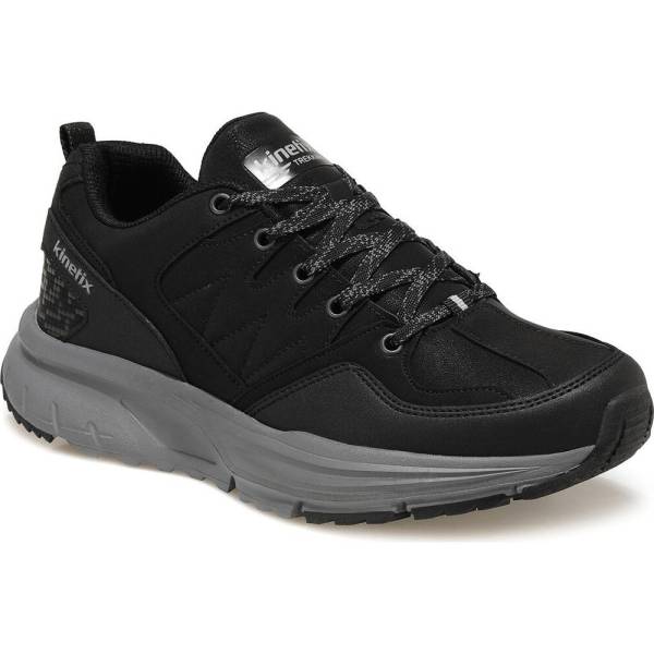 Kinetix Bağcıklı Erkek Sneaker Ayakkabı Siyah-Gri 01 QUIN