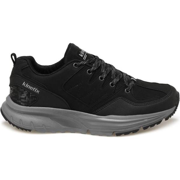 Kinetix Bağcıklı Erkek Sneaker Ayakkabı Siyah-Gri 01 QUIN
