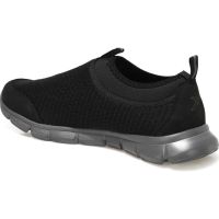 Kinetix Bağcıksız Erkek Spor Ayakkabı Siyah-Gri 01 VOTEN - Thumbnail