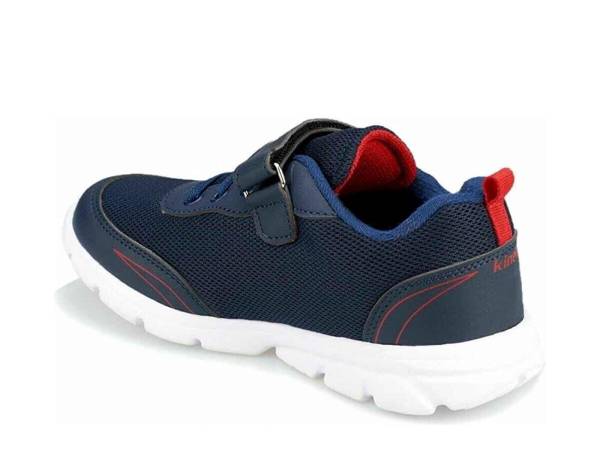 Kinetix Cırtlı Çocuk Spor Ayakkabı Lacivert-Kırmızı 01 Yanni