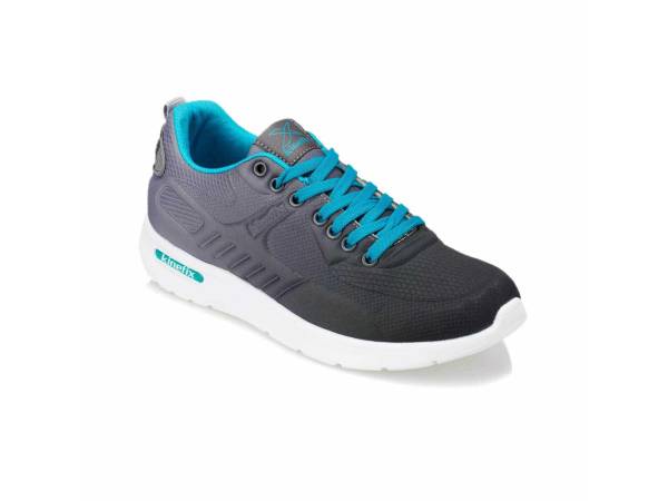 Kinetix Günlük Bayan Spor Ayakkabı Gri-Turkuaz 01 NINA MESH 