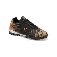 Kinetix Halı Saha Ayakkabısı Siyah-Turuncu 01 BAROS TURF - Thumbnail