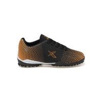 Kinetix Halı Saha Ayakkabısı Siyah-Turuncu 01 BAROS TURF - Thumbnail