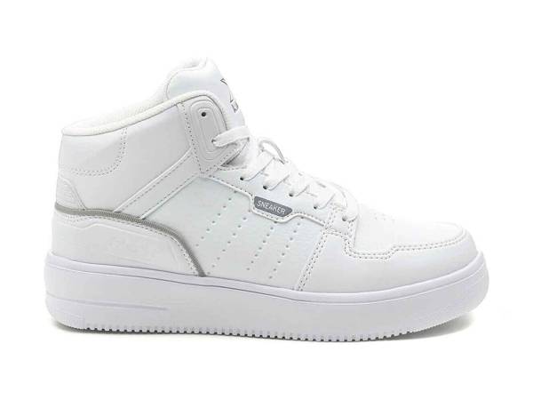 Kinetix Kadın Sneaker Ayakkabı 01 Beyond Pu Hi W Beyaz-Gri