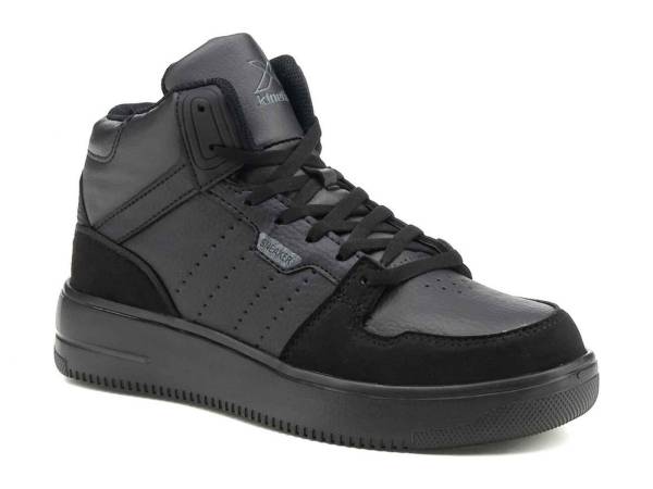 Kinetix Kadın Sneaker Ayakkabı 01 Beyond Pu Hi W Siyah-Gri