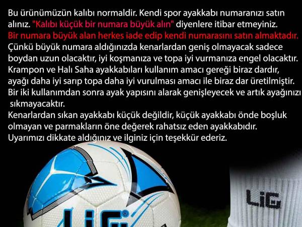 Lig Krampon Ayakkabı Siyah 56 Soma-Krp