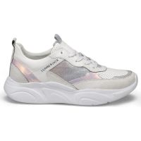 Lumberjack Bayan Günlük Spor Ayakkabı Beyaz-Gümüş 45 LILIAN - Thumbnail