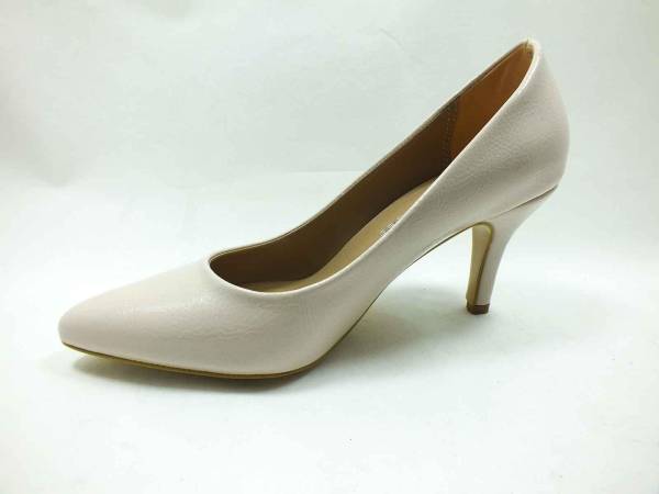 Marine Shoes 7 cm Topuklu Ayakkabı Bej-Kırışık 86 412
