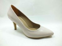 Marine Shoes 7 cm Topuklu Ayakkabı Bej-Kırışık 86 412 - Thumbnail