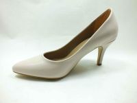 Marine Shoes 7 cm Topuklu Ayakkabı Bej-Kırışık 86 412 - Thumbnail