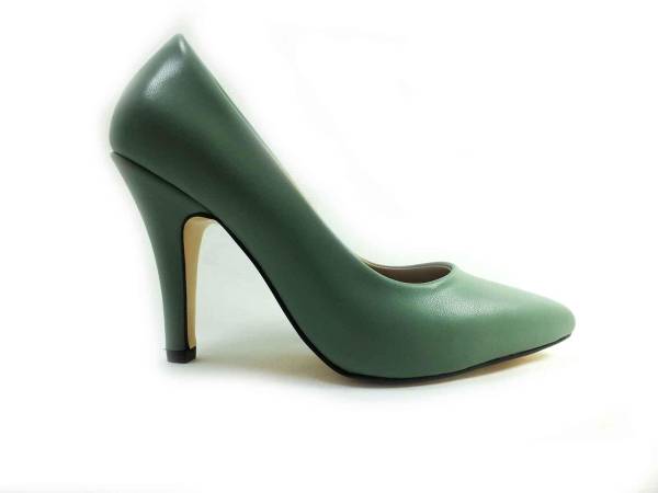 Marine Shoes 9 cm Topuklu Stiletto Yeşil 86 437