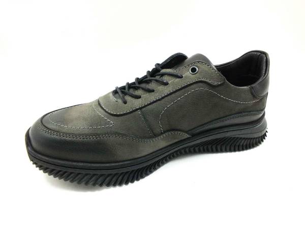 Marine Shoes Hakiki Deri Erkek Ayakkabısı Gri-Nubuk 86 545