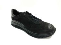 Marine Shoes Hakiki Deri Erkek Ayakkabısı Siyah-Nubuk 86 545 - Thumbnail