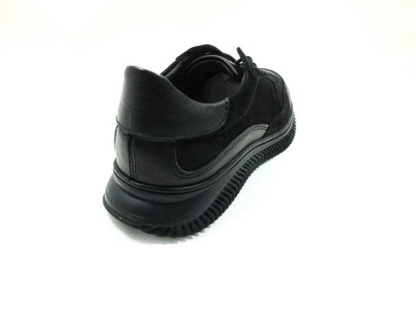 Marine Shoes Hakiki Deri Erkek Ayakkabısı Siyah-Nubuk 86 545