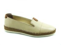 Marine Shoes - Marine Shoes Hakiki Deri Günlük Bayan Ayakkabı Bej 86 P01