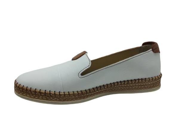 Marine Shoes Hakiki Deri Günlük Bayan Ayakkabı Beyaz 86 P01