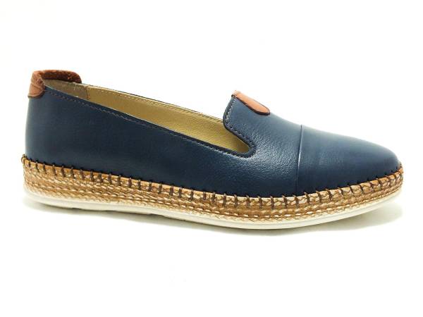 Marine Shoes Hakiki Deri Günlük Bayan Ayakkabı Lacivert 86 P01