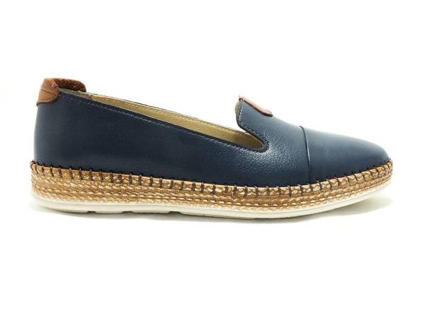 Marine Shoes Hakiki Deri Günlük Bayan Ayakkabı Lacivert 86 P01