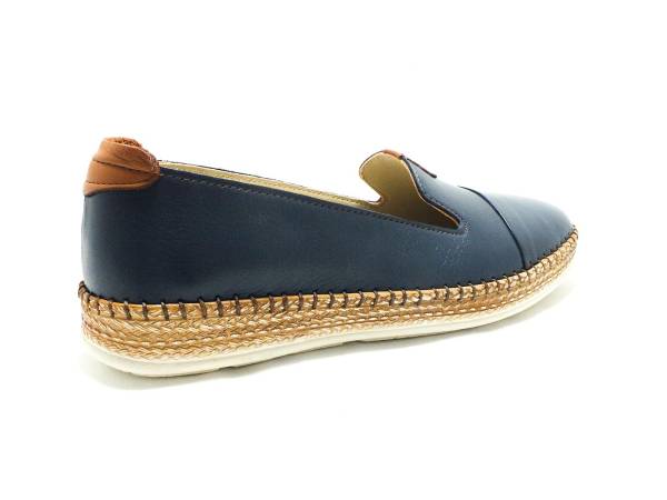 Marine Shoes Hakiki Deri Günlük Bayan Ayakkabı Lacivert 86 P01