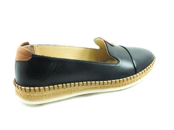 Marine Shoes Hakiki Deri Günlük Bayan Ayakkabı Siyah 86 P01