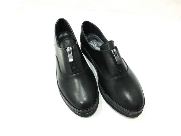 Marine Shoes Hakiki Deri Günlük Kadın Ayakkabı Siyah 86 525