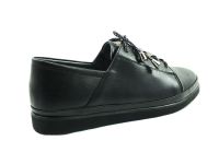 Marine Shoes Hakiki Deri Günlük Kadın Ayakkabı Siyah 86 K196 - Thumbnail